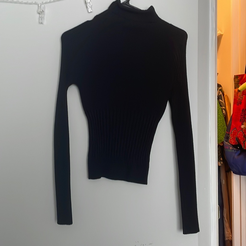 Black turtle sweater